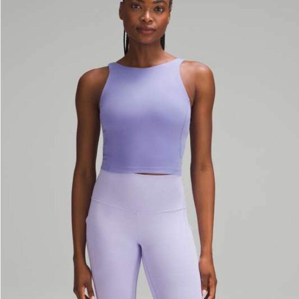 Lululemon Athletica Purple High Neck Align Tank Top